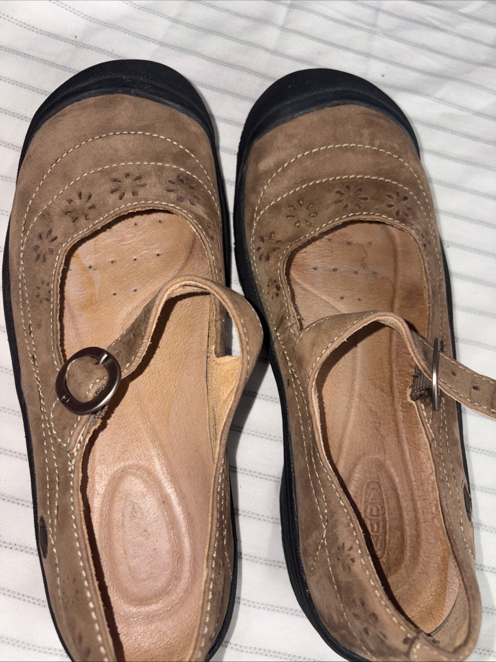 Keen Brown/Tan Mary Jane Flats - Picture 6 of 9